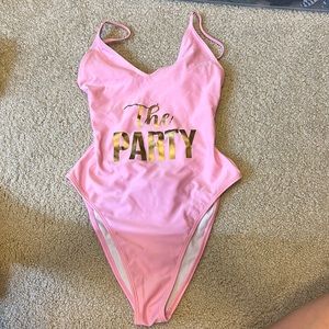 “The Party” one piece swim suit